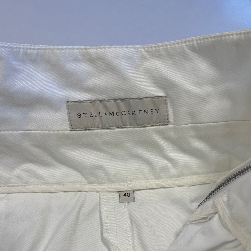 STELLA MCCARTNEY Elegant White Pencil Skirt